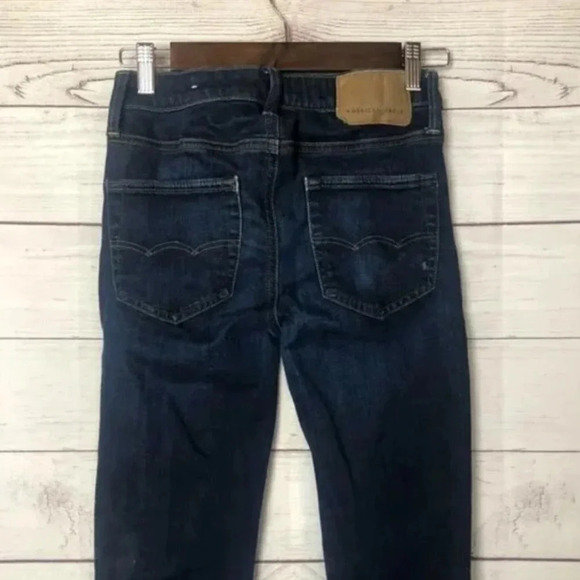 American Eagle AEO Dark Blue Wash Skinny Jeans 26 X 28 - Picture 5 of 6